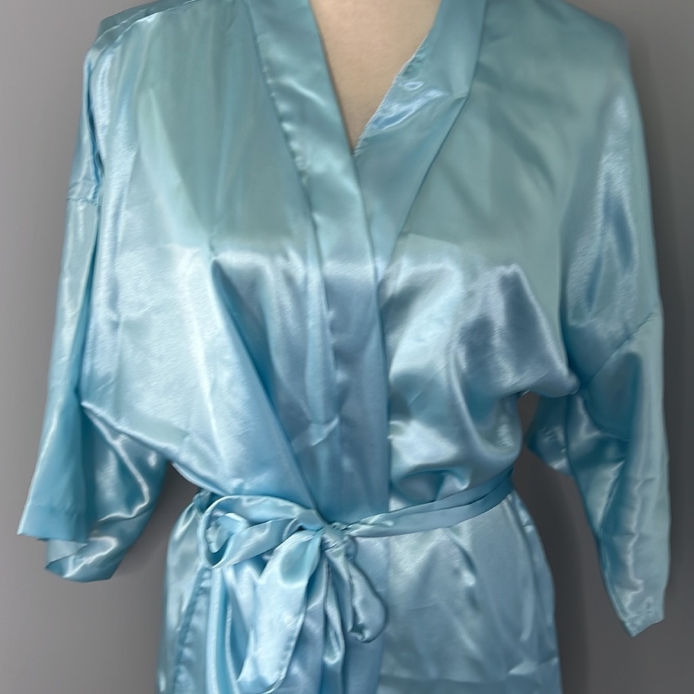 MAID OF HONOR Light Blue Robe - Picture 5 of 7
